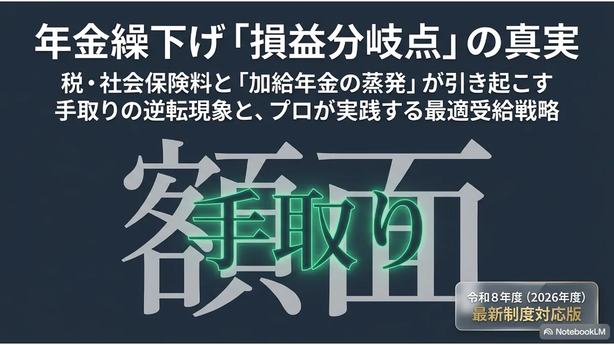 年金繰下げ「損益分岐点」の真実