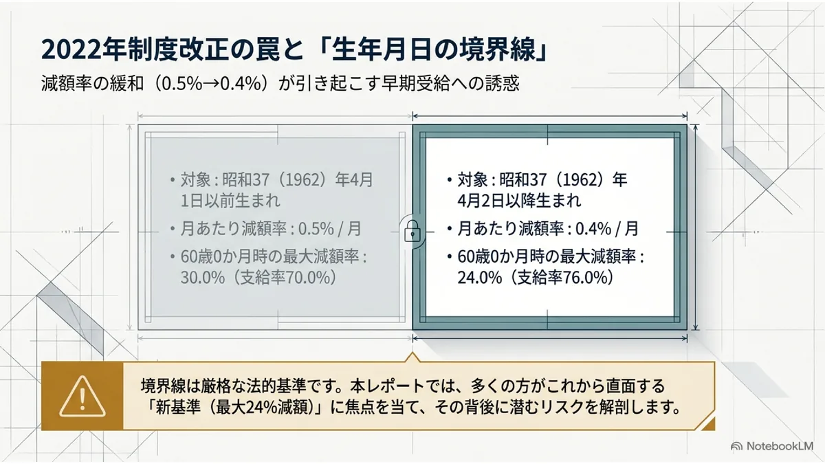 2022年制度改正の罠と「生年月日の境界線」