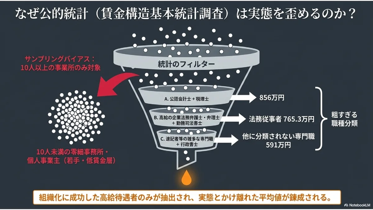 なぜ公的統計（賃金構造基本統計調査）は実態を歪めるのか？