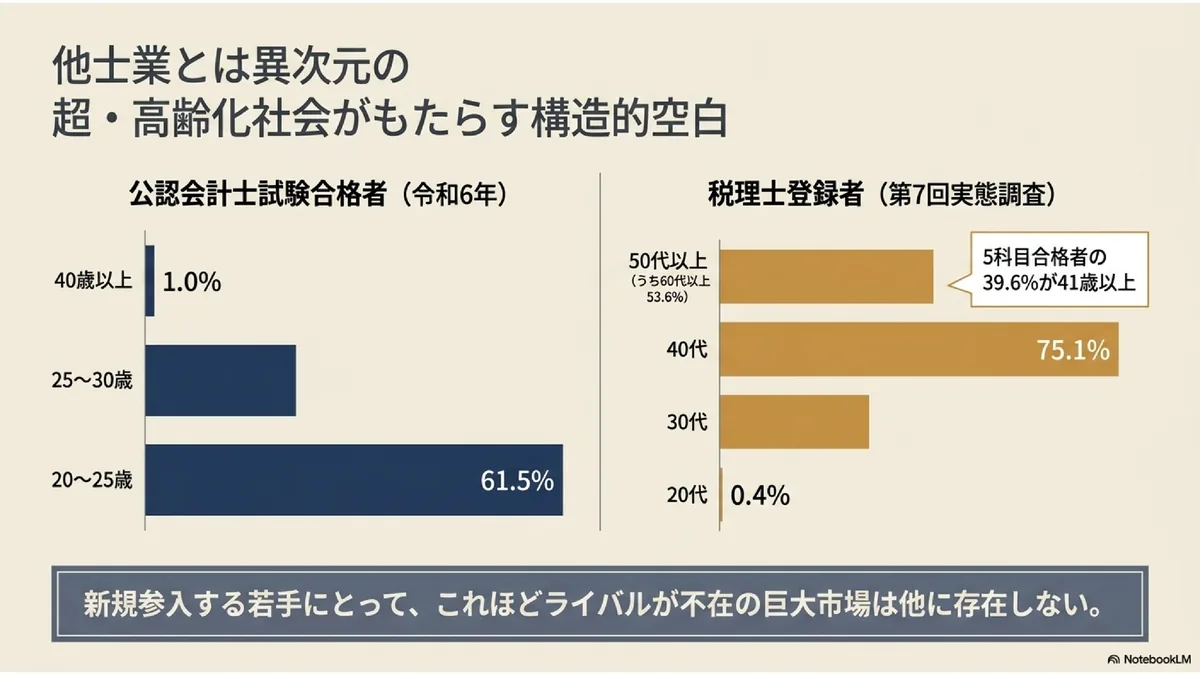 他士業とは異次元の
超・高齢化社会がもたらす構造的空白