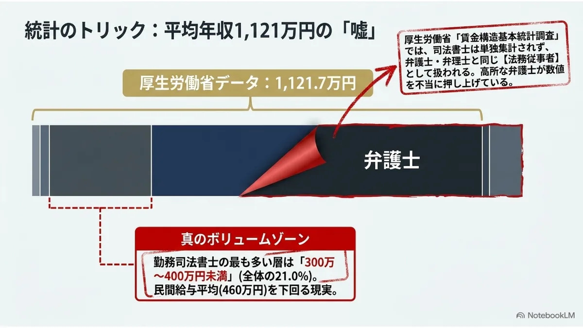 統計のトリック：平均年収1,121万円の「嘘」