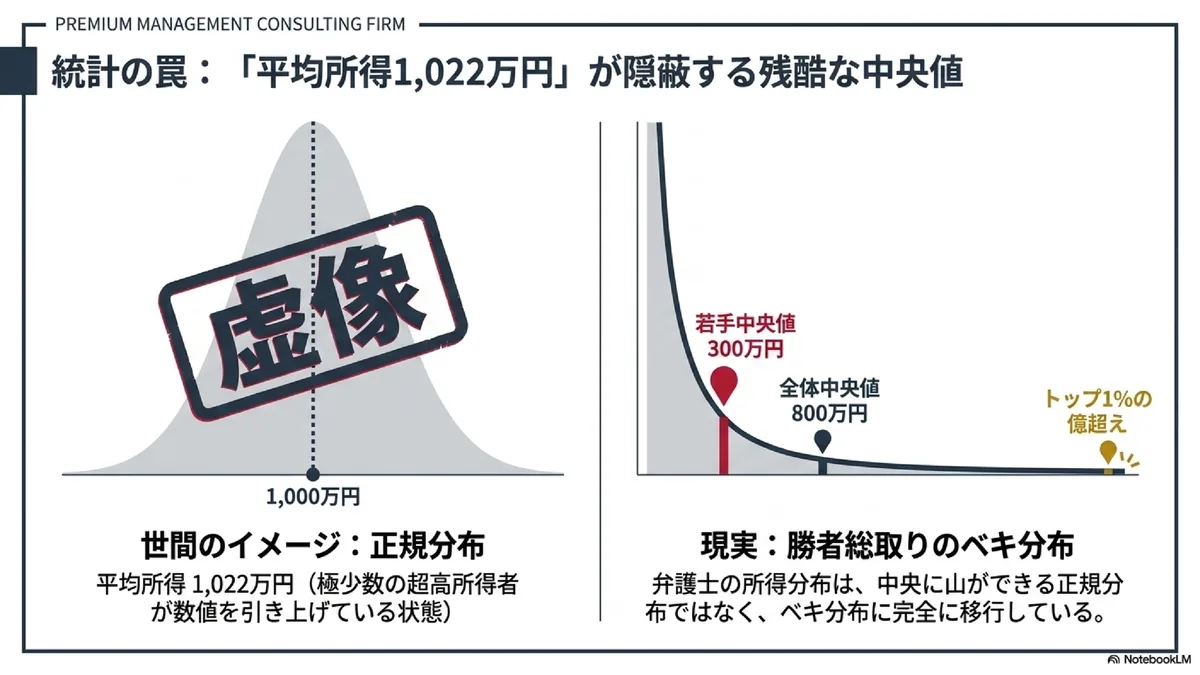 統計の罠：「平均所得1,022万円」が隠蔽する残酷な中央値