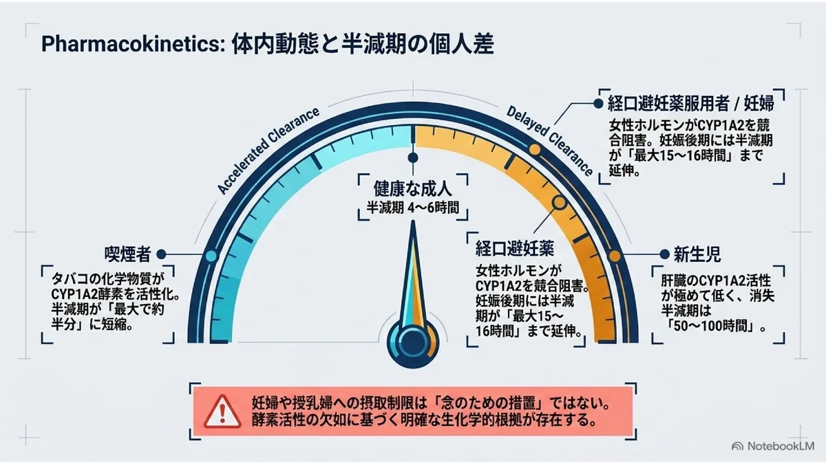 Pharmacokinetics: 体内動態と半減期の個人差