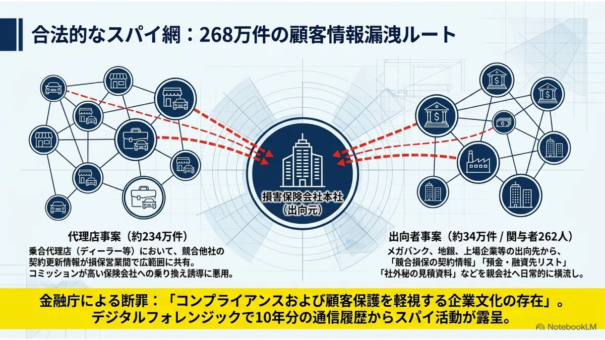 合法的なスパイ網:268万件の顧客情報漏洩ルート