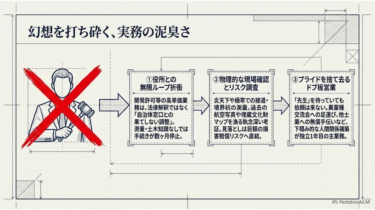 幻想を打ち砕く、実務の泥臭さ