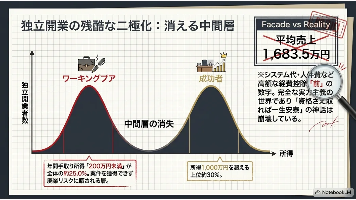 独立開業の残酷な二極化：消える中間層