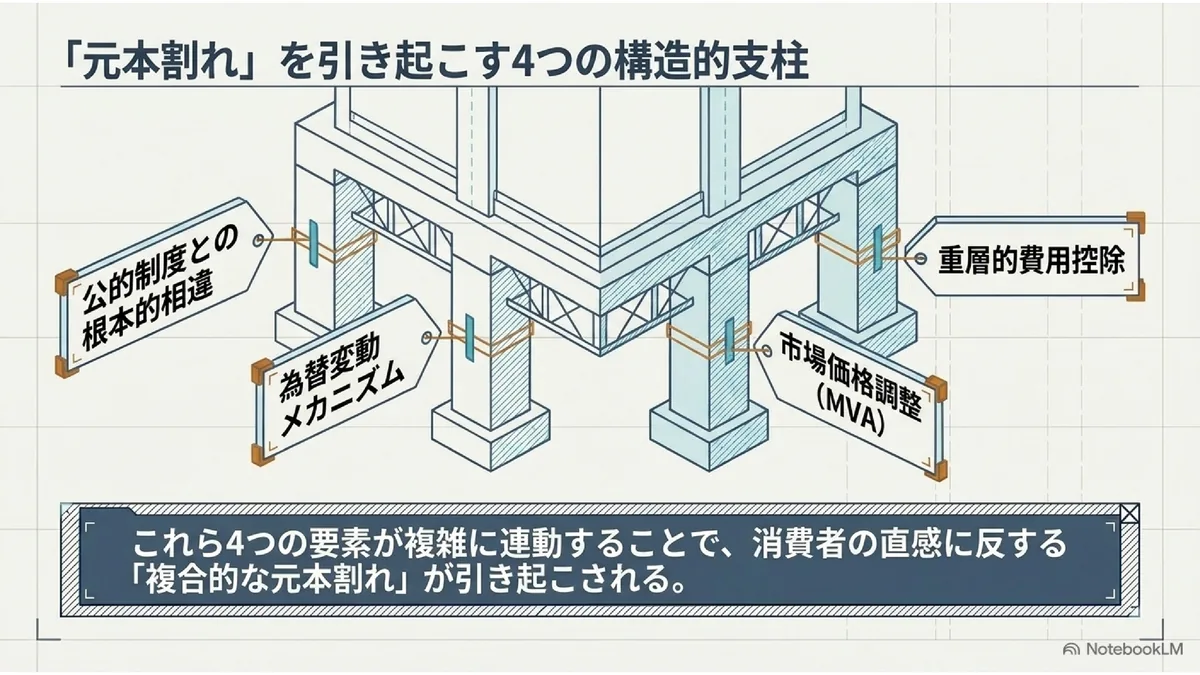 「元本割れ」を引き起こす4つの構造的支柱