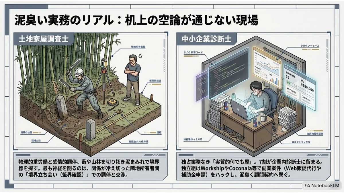 泥臭い実務のリアル:机上の空論が通じない現場
