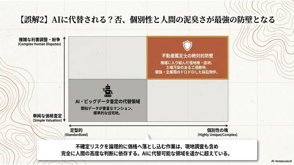 【誤解2】AIに代替される?否、個別性と人間の泥臭さが最強の防壁となる