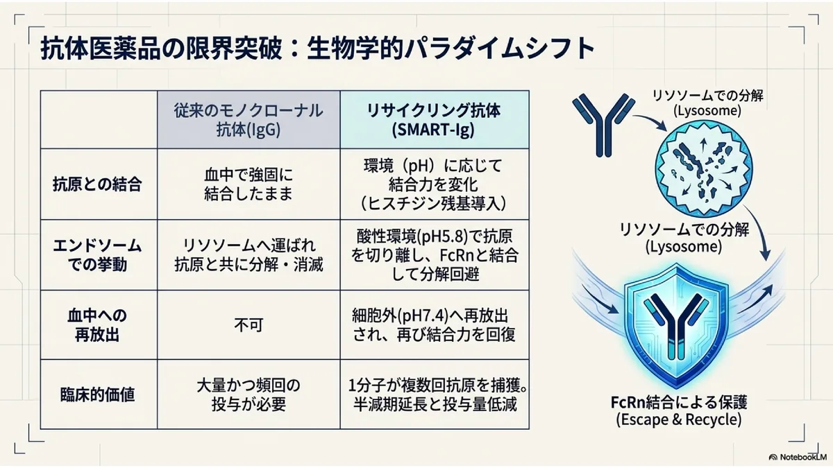 抗体医薬品の限界突破：生物学的パラダイムシフト