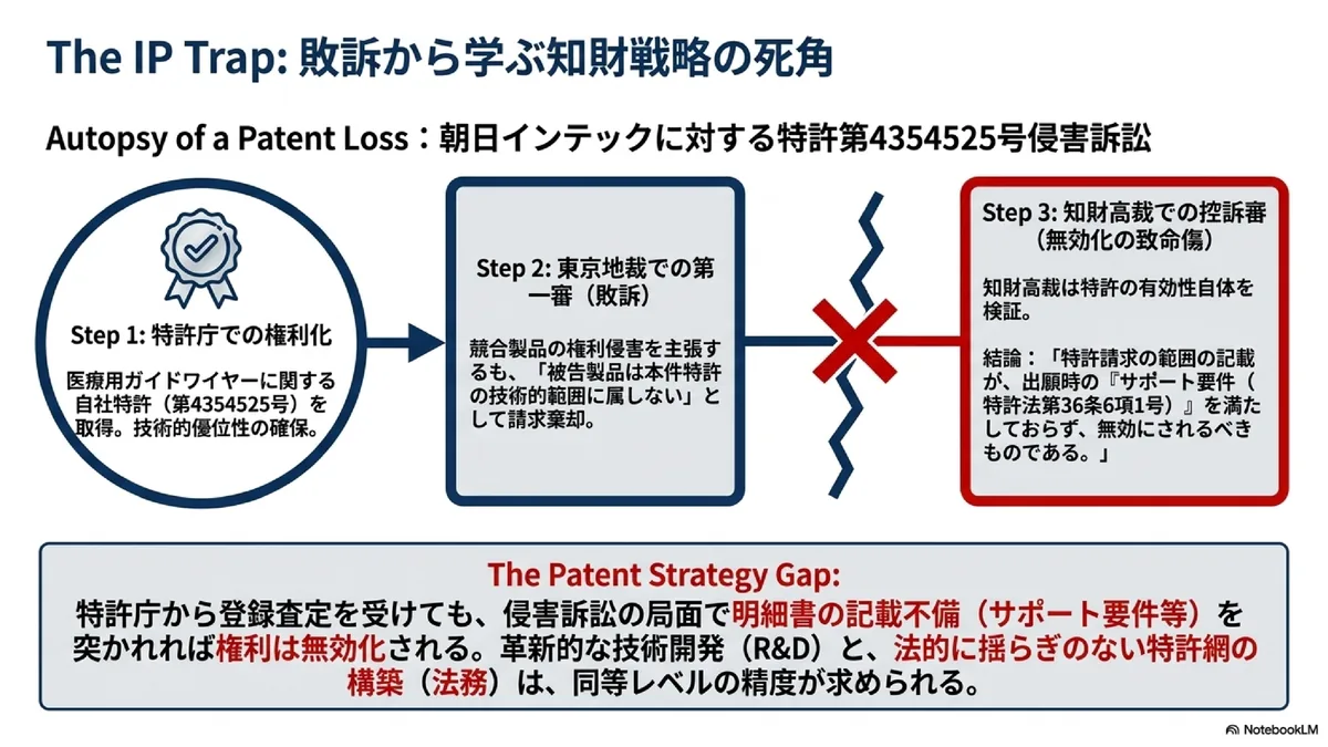 The IP Trap: 敗訴から学ぶ知財戦略の死角