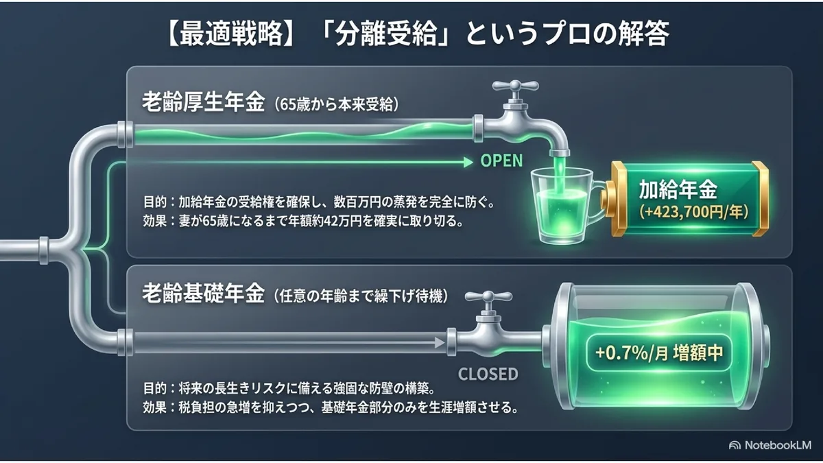 【最適戦略】「分離受給」というプロの解答