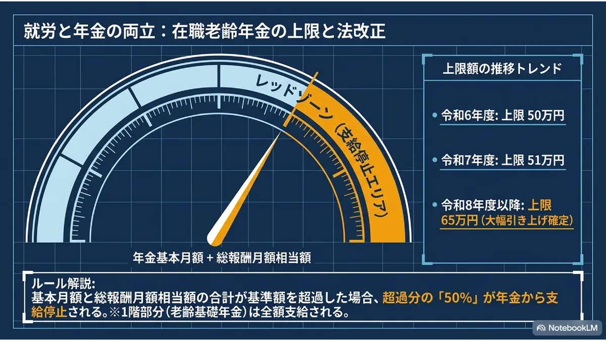 就労と年金の両立:在職老齢年金の上限と法改正