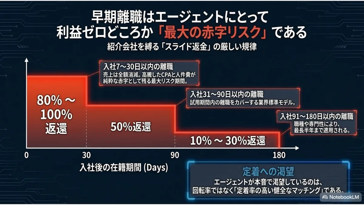 早期離職はエージェントにとって利益ゼロどころか「最大の赤字リスク」である