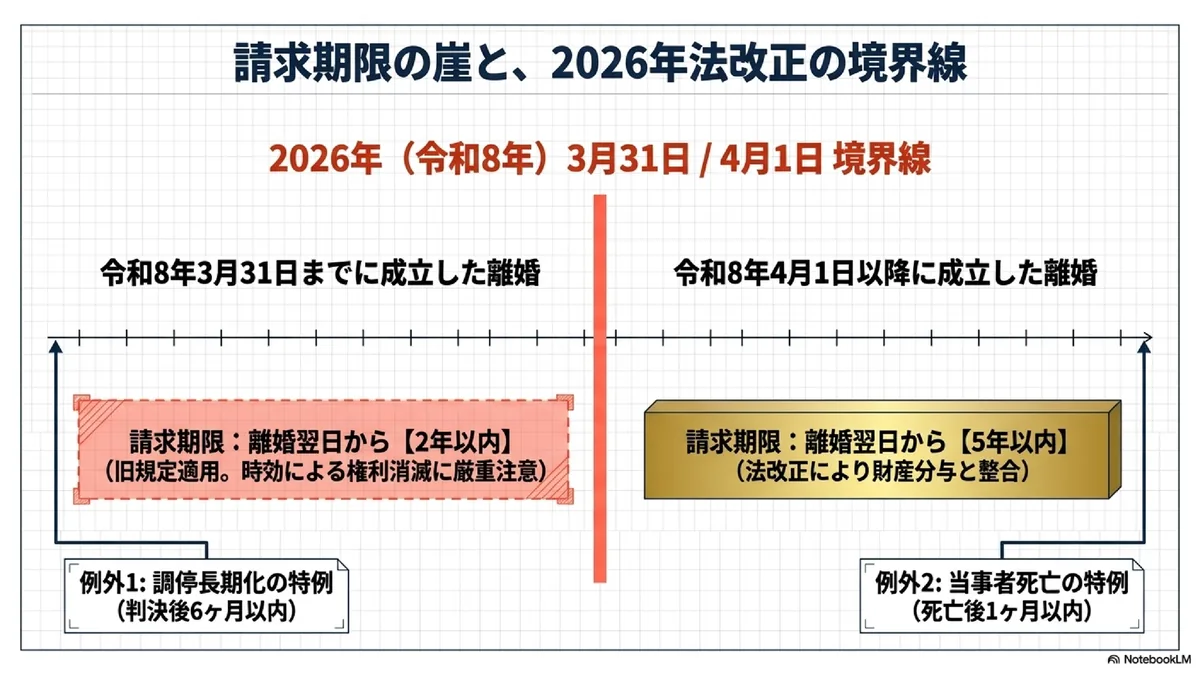 請求期限の崖と、2026年法改正の境界線