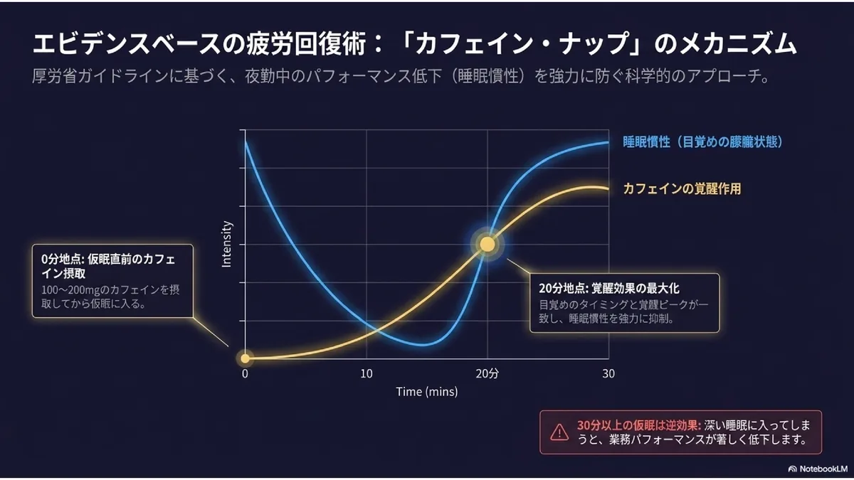 エビデンスベースの疲労回復術:「カフェイン・ナップ」のメカニズム