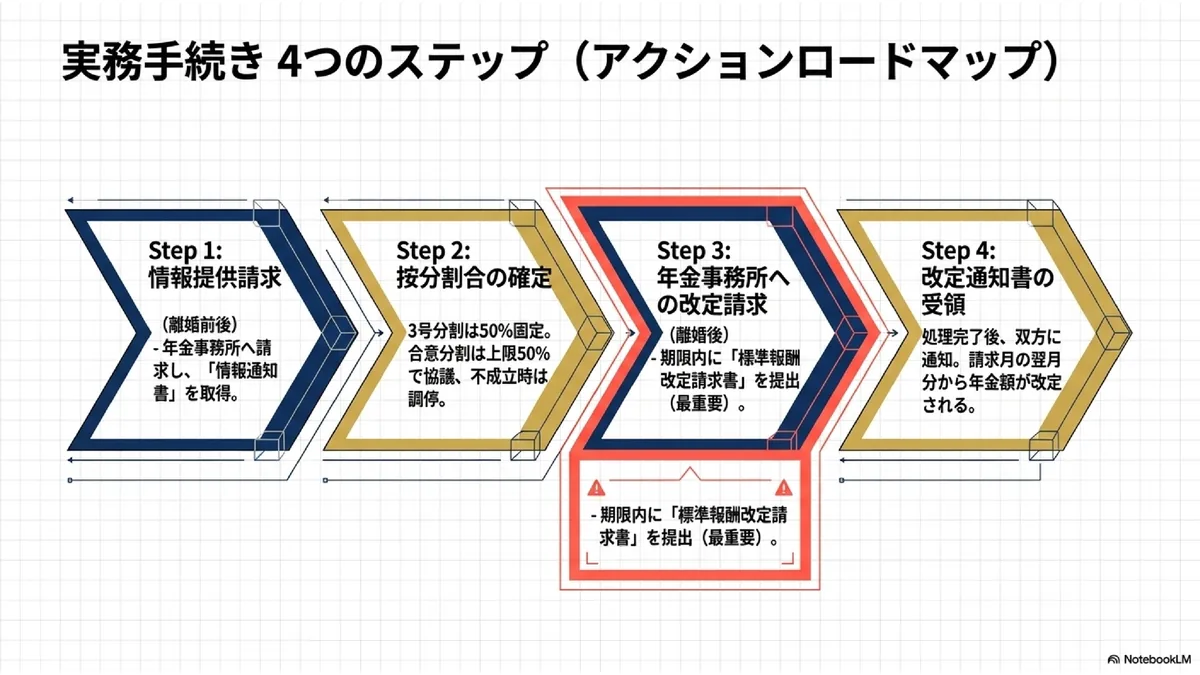 実務手続き4つのステップ（アクションロードマップ）