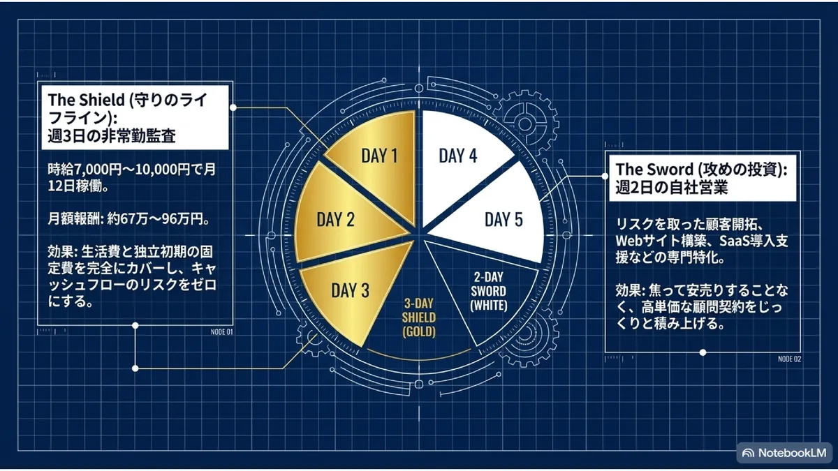 The Shield（守りのライフライン）と The Sword（攻めの投資）の週5日戦略