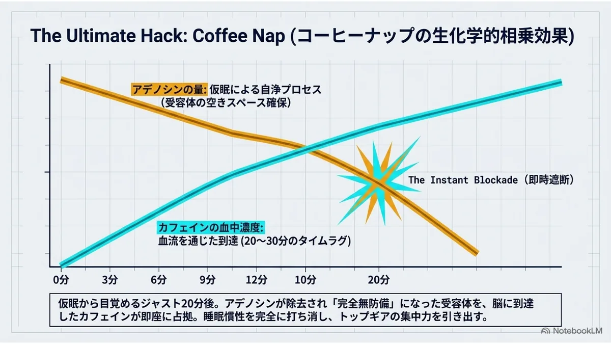 The Ultimate Hack: Coffee Nap (コーヒーナップの生化学的相乗効果)